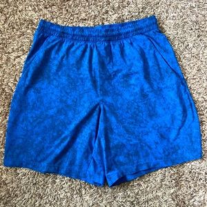 Lululemon 7” Linerless Pacebraker Mens Short Royal Blue - size M